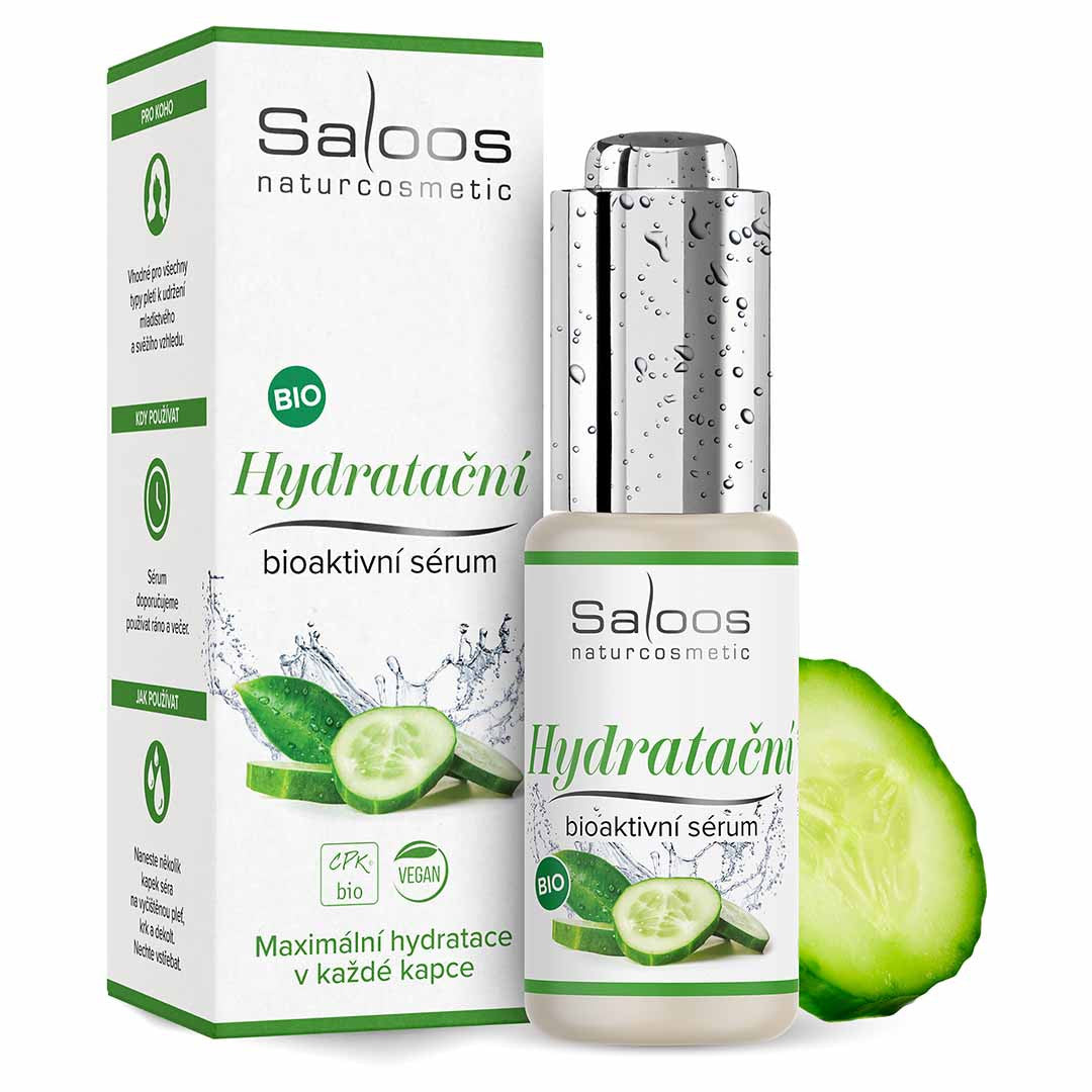 Saloos Hydratační bioaktivní sérum BIO - 20 ml - s okurkou a aloe vera - Image 2