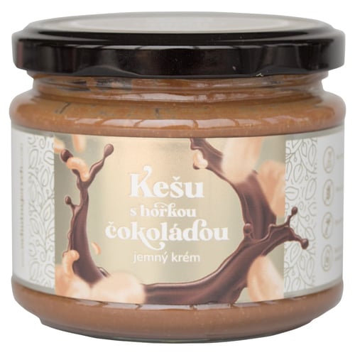 Ochutnej Ořech Jemný krém kešu s hořkou čokoládou