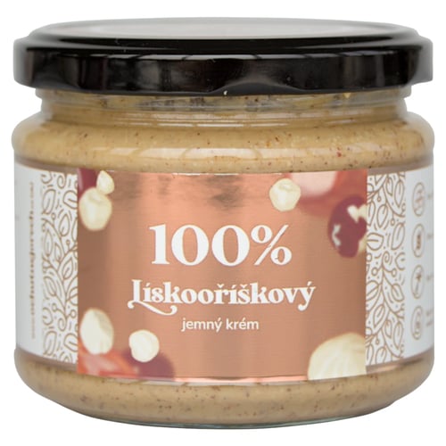 Ochutnej Ořech 100% lískooříškový jemný krém