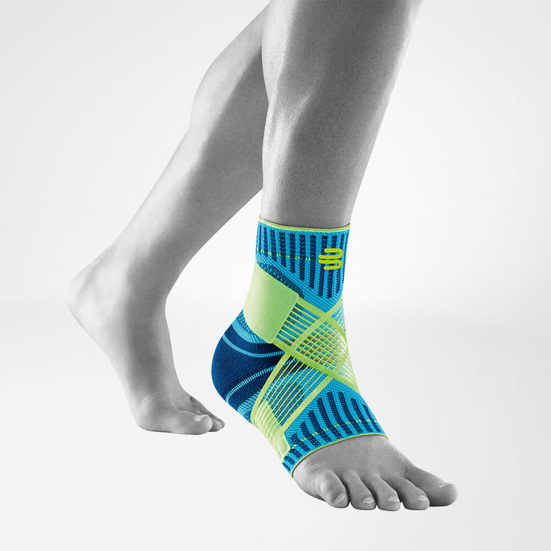 Bauerfeind Sports Ankle Support - Sportovní bandáž kotníku s fixací Barva: Modrá, Velikost: XXL, Strana: levá