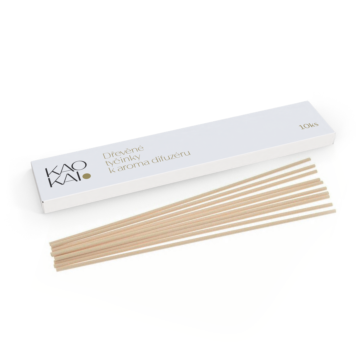 KAO KAI. Bambusové tyčinky do aroma difuzéru - náhradní balení 10 ks Barva: Natural