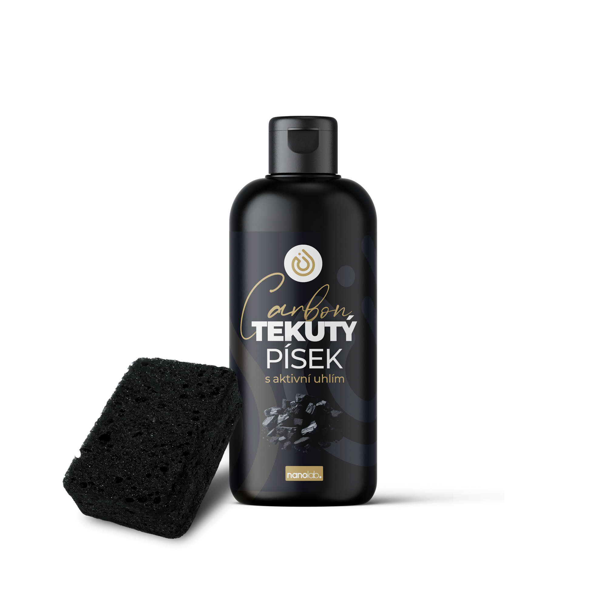 Tekutý písek s aktivním uhlím