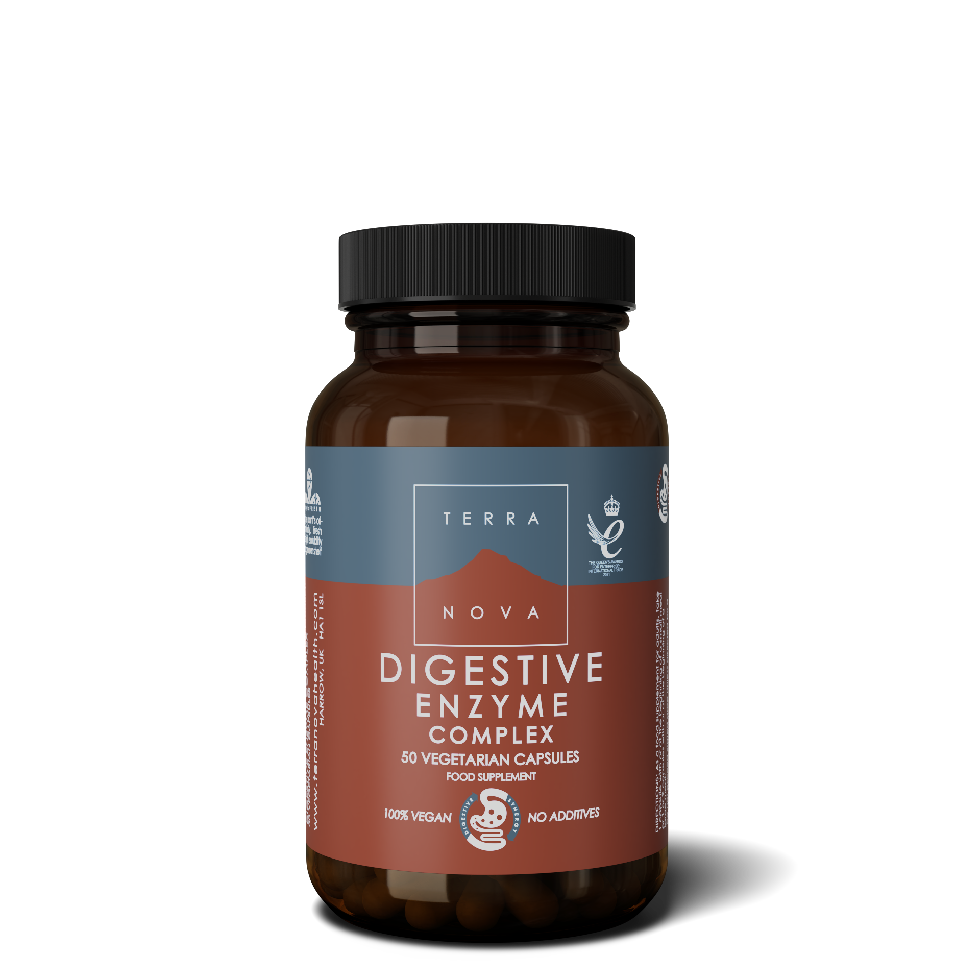 Terranova Health Digestive Enzyme Complex (50 kapslí) - obohacen o fenykl