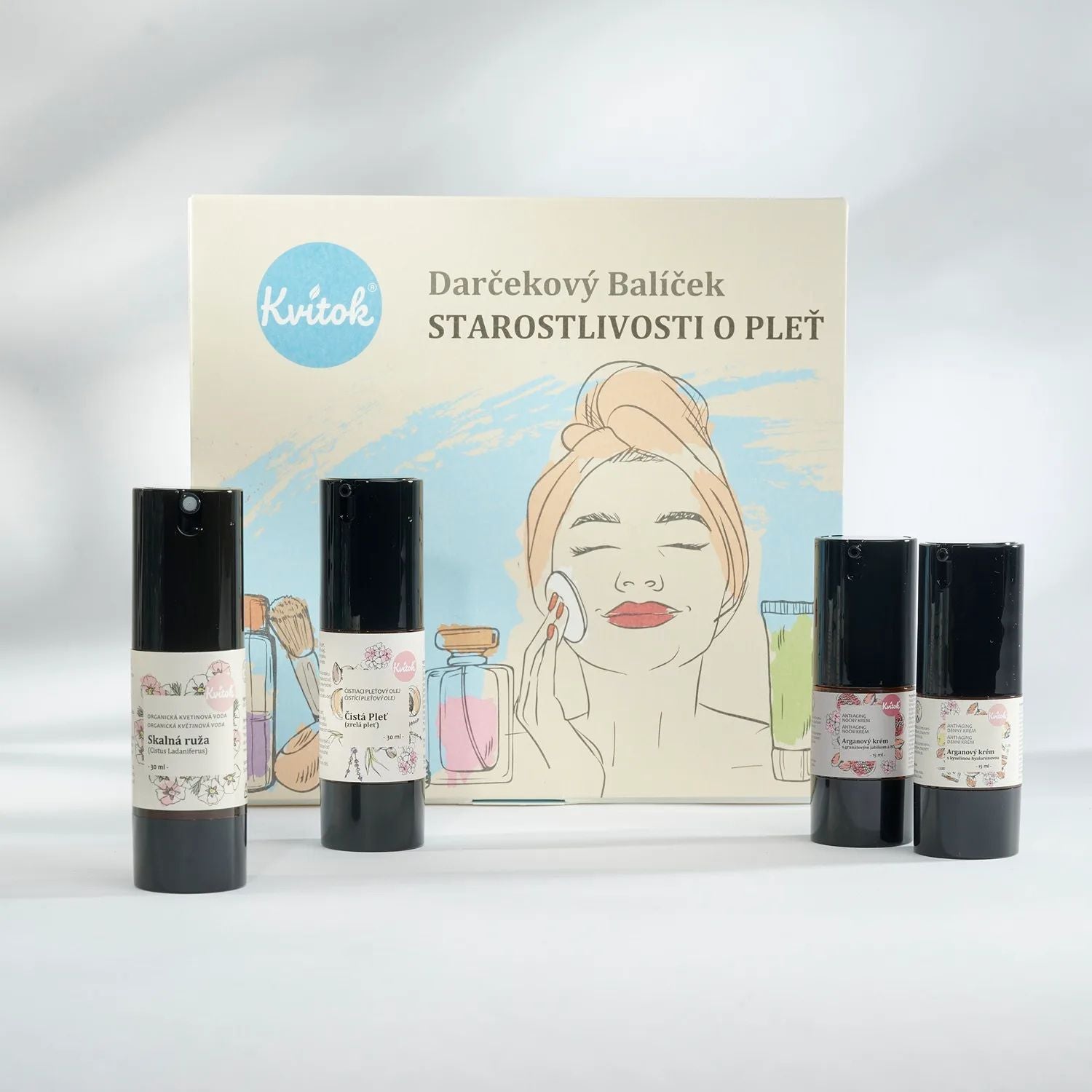 Kvitok Dárkový kosmetický balíček Péče o pleť 30+ - sada čtyř báječných produktů - Obrázek 2
