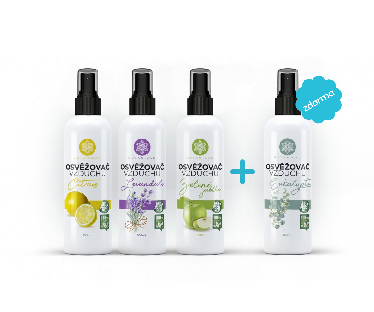 LeFleur Osvěžovač vzduchu ve spreji 100 ml | výhodná sada 3+1 zdarma